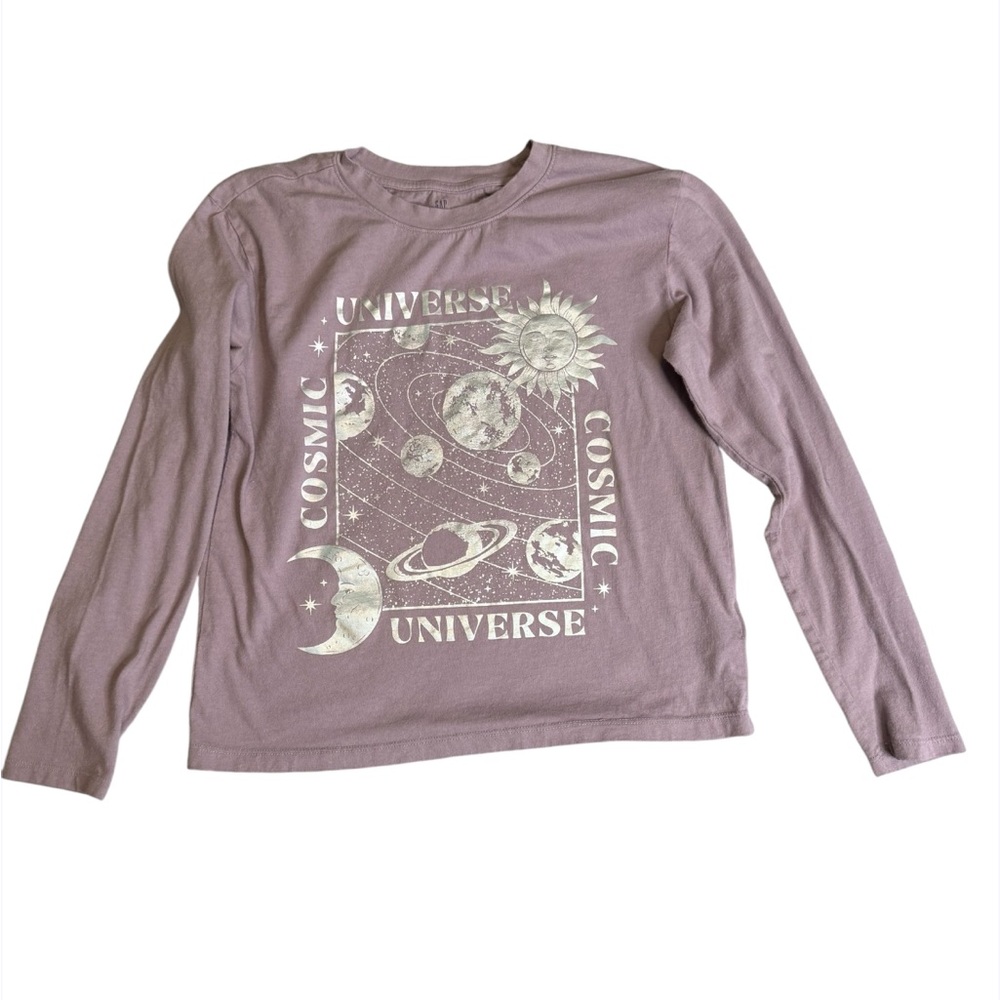 GAP Kids Lavender Long Sleeve Shirt, XL